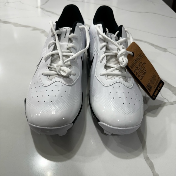 Nike Alpha Huarache 4 Keystone White Navy Baseball Cleats DJ6524-103, Men's 12 - Picture 6 of 6